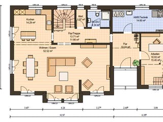 Fertighaus Haas MH Köln 171 von Haas Fertigbau - Mehrfamilienhäuser Schlüsselfertig ab 427000€, Grundriss 1