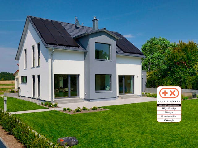 Fertighaus MH LIFE von Fertighaus WEISS Schlüsselfertig ab 418844€, Satteldach-Klassiker Außenansicht 1 Fertighaus MH LIFE von Fertighaus WEISS Schlüsselfertig ab 418844€, Satteldach-Klassiker Außenansicht 1