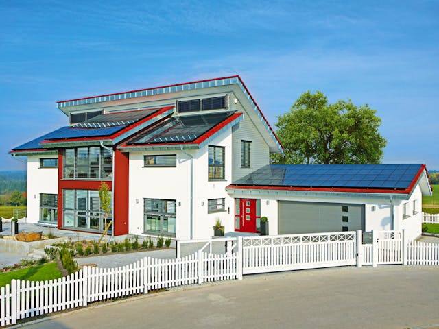 Fertighaus MH STYLE von WEISS Holzhaus Schlüsselfertig ab 609419€, Pultdachhaus Außenansicht 3