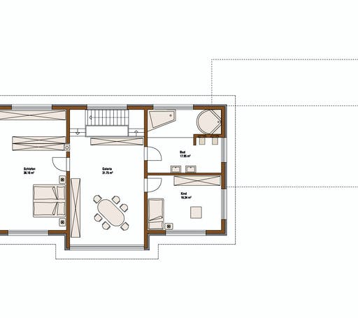 Fertighaus MH STYLE von Fertighaus WEISS Schlüsselfertig ab 466000€, Pultdachhaus Grundriss 2