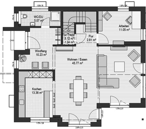 Musterhaus Suhr 179 Floorplan 1