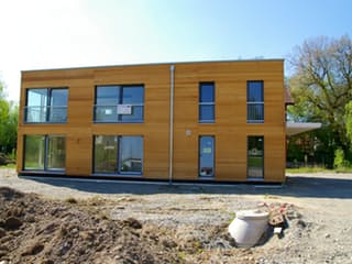 Fertighaus Michel von Holzhaus Rosskopf Schlüsselfertig ab 599000€, Cubushaus Außenansicht 7