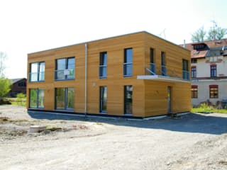 Fertighaus Michel von Holzhaus Rosskopf Schlüsselfertig ab 599000€, Cubushaus Außenansicht 6