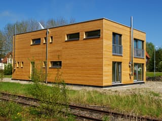 Fertighaus Michel von Holzhaus Rosskopf Schlüsselfertig ab 599000€, Cubushaus Außenansicht 9