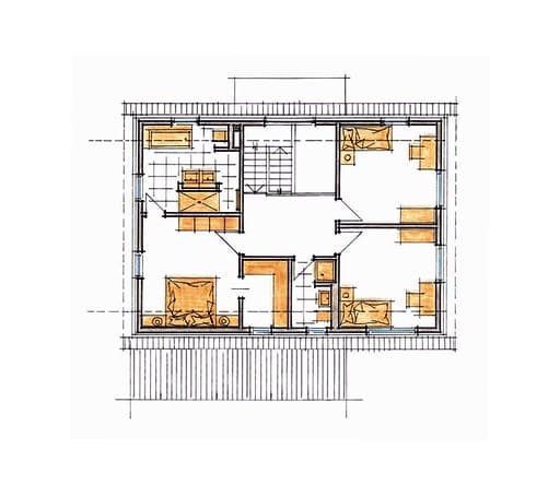 Fertighaus Mila - MH Mannheim von GUSSEK HAUS Schlüsselfertig ab 448100€, Satteldach-Klassiker Grundriss 2