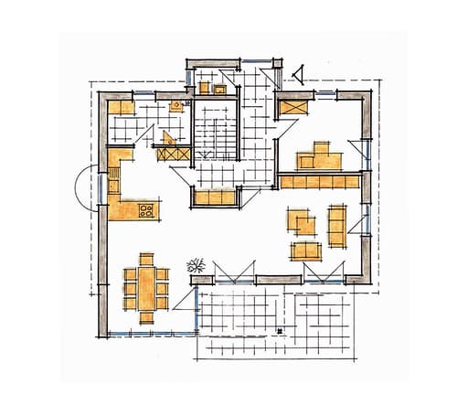 Fertighaus Mila - MH Mannheim von GUSSEK HAUS Schlüsselfertig ab 448100€, Satteldach-Klassiker Grundriss 1