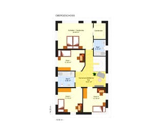 Fertighaus Mirelle 180 von Klaus Kowalski Immobilien Schlüsselfertig ab 263286€, Stadtvilla Grundriss 1
