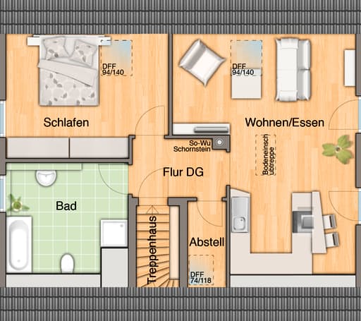 Mitwachshaus Flair 148 floor_plans 2
