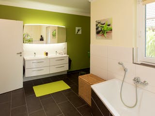 Fertighaus Modell 1.148 von Elbe-Haus, Satteldach-Klassiker Innenansicht 1