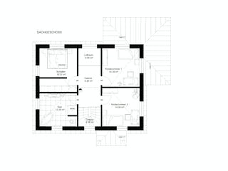 Fertighaus losleben haus nr.8 von wir leben haus Schlüsselfertig ab 226720€, Stadtvilla Grundriss 1
