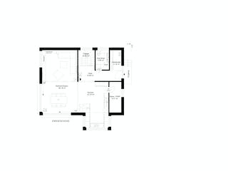 Fertighaus "unser haus" nr.5 von wir leben haus Schlüsselfertig ab 425880€, Satteldach-Klassiker Grundriss 1