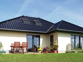 Fertighaus Modell 3.98 von Elbe-Haus, Bungalow Außenansicht 1