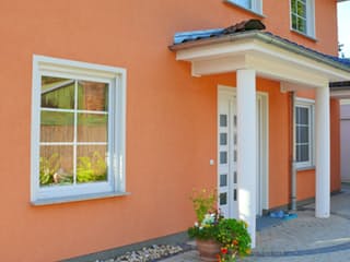 Fertighaus Modell 6.140 von Elbe-Haus, Stadtvilla Außenansicht 2