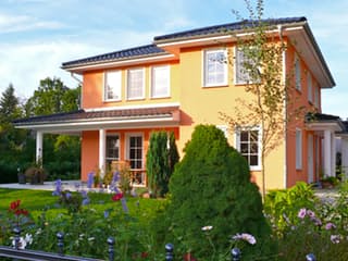Fertighaus Modell 6.140 von Elbe-Haus, Stadtvilla Außenansicht 1