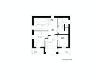 Fertighaus "unser haus" nr.1 von wir leben haus Schlüsselfertig ab 282576€, Pultdachhaus Grundriss 1