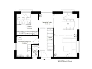 Fertighaus losleben haus nr.6 von wir leben haus Schlüsselfertig ab 245157€, Cubushaus Grundriss 2