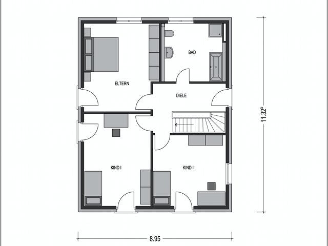 Massivhaus Modern 1000.2 von Deutsche Bauwelten Schlüsselfertig ab 215049€, Pultdachhaus Grundriss 2