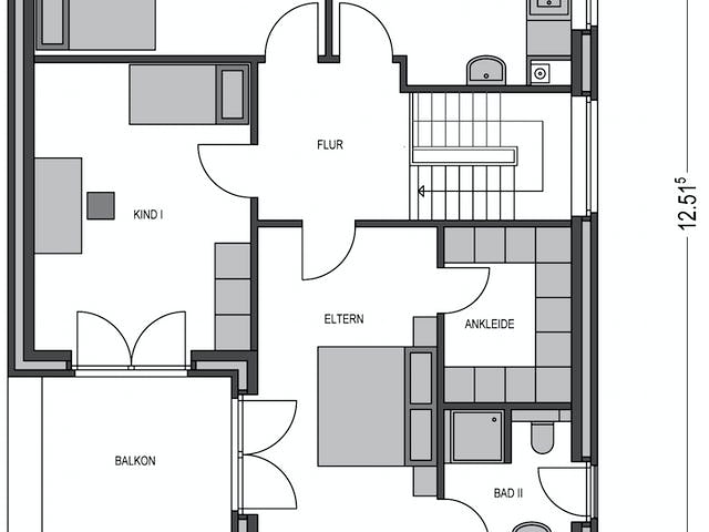 Massivhaus Modern 3000.2 von Deutsche Bauwelten Schlüsselfertig ab 420605€, Pultdachhaus Grundriss 2