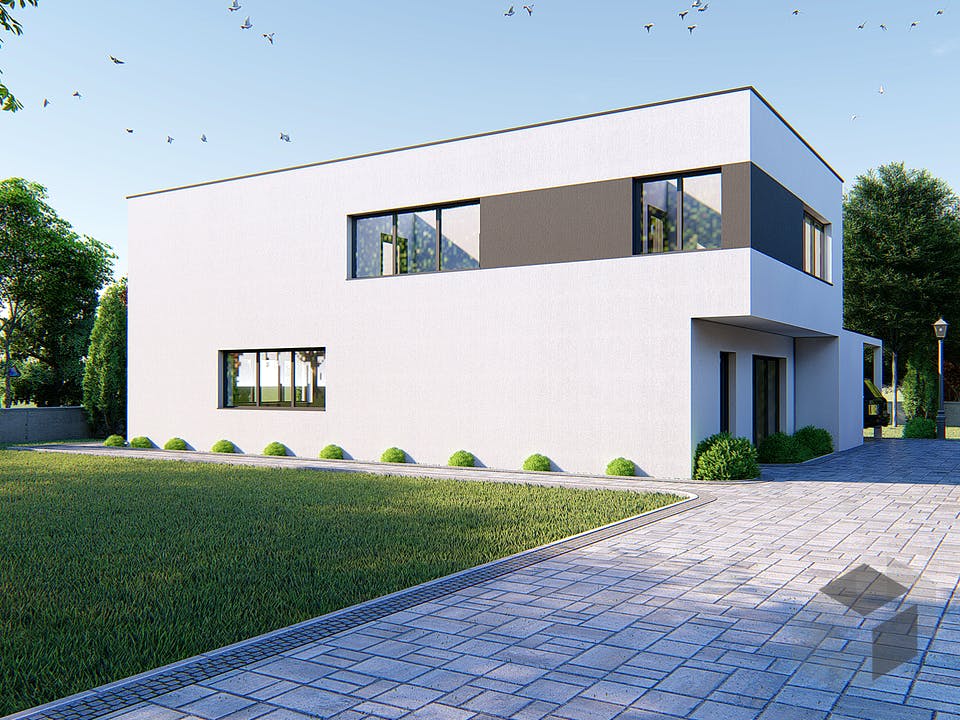 Einfamilienhaus Designer Haus mit Außenlounge von Modern Immo