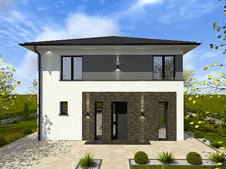 Massivhaus Designer Stadtvilla von Modern Immo, Stadtvilla Außenansicht 1