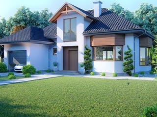 Massivhaus Idyllisches Einfamilienhaus von Modern Immo, Stadtvilla Außenansicht 2