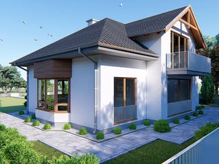 Massivhaus Idyllisches Einfamilienhaus von Modern Immo, Stadtvilla Außenansicht 3