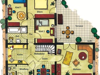 Massivhaus Monticello von VARIANT-HAUS Bausatzhaus ab 31371€, Bungalow Grundriss 1