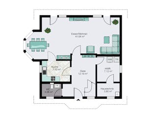 Fertighaus Mülheim-Kärlich von STREIF Haus, Satteldach-Klassiker Grundriss 1