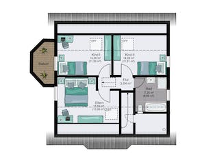 Fertighaus Mülheim-Kärlich von STREIF Haus, Satteldach-Klassiker Grundriss 2