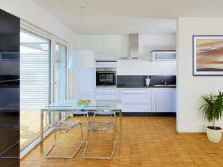 Fertighaus Münch - Kundenhaus von Bau-Fritz Schlüsselfertig ab 870000€, Pultdachhaus Innenansicht 1