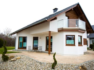 Fertighaus München von STREIF Haus, Satteldach-Klassiker Außenansicht 3