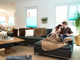 Fertighaus München von Keitel-Haus, Satteldach-Klassiker Innenansicht 1