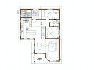 Fertighaus Skagen 154+12 von EBK Haus, Bungalow Grundriss 2