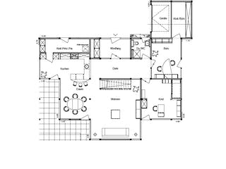 Fertighaus Musterhaus Bad Vilbel von DAVINCI HAUS, Fachwerk Grundriss 2