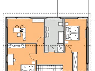 Fertighaus Musterhaus Bad Vilbel - KUBUS Edition Holz von Meisterstück-HAUS Schlüsselfertig ab 459296€, Grundriss 2