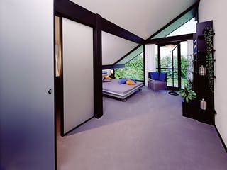 Fertighaus Musterhaus Gebhardshain II von DAVINCI HAUS, Fachwerk Innenansicht 4