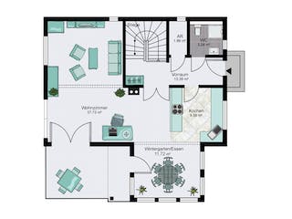 Fertighaus Hannover von STREIF Haus, Satteldach-Klassiker Grundriss 1