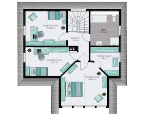 Fertighaus Hannover von STREIF Haus, Satteldach-Klassiker Grundriss 2
