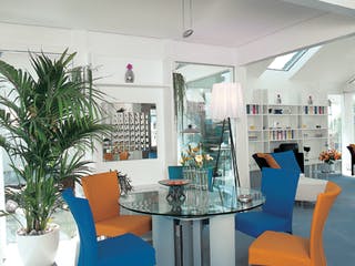 Fertighaus Musterhaus Poing von DAVINCI HAUS, Fachwerk Innenansicht 2