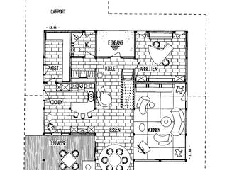 Fertighaus Musterhaus World of Living von DAVINCI HAUS, Fachwerk Grundriss 2