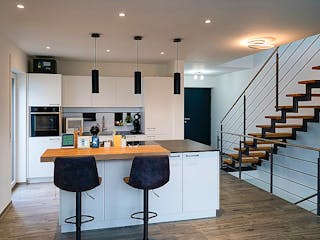 Massivhaus Bauhaus Eberhardt von MYMassivhaus, Cubushaus Innenansicht 1