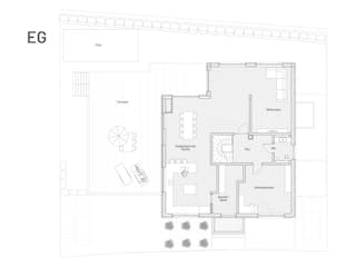 Massivhaus Hanghaus mit Einliegerwohnung und Pool von MYMassivhaus, Stadtvilla Grundriss 1