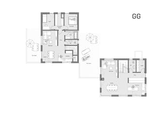 Massivhaus Mehrgenerationenhaus Calw von MYMassivhaus, Satteldach-Klassiker Grundriss 2