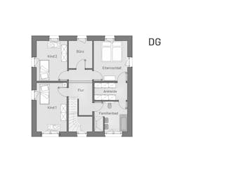 Massivhaus Stadtvilla Pils von MYMassivhaus, Stadtvilla Grundriss 2