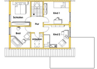 Myrna (KfW-Effizienzhaus 40) Grundriss