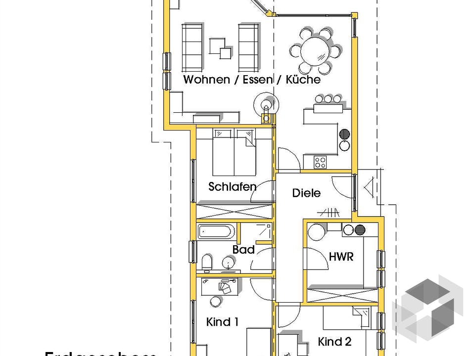 Natalie 3 (KfW-Effizienzhaus 40) von Dammann-Haus Grundriss