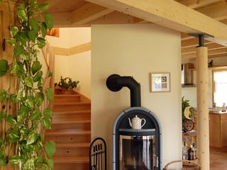 Blockhaus Musterhaus Mülheim-Kärlich 1 D122 von Frammelsberger R. Ingenieur-Holzbau, Satteldach-Klassiker Innenansicht 1