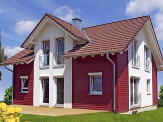 Blockhaus D126 von Frammelsberger R. Ingenieur-Holzbau, Blockhaus Außenansicht 1