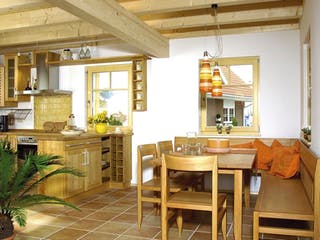 Blockhaus Wagner D139 von Frammelsberger R. Ingenieur-Holzbau, Satteldach-Klassiker Innenansicht 3