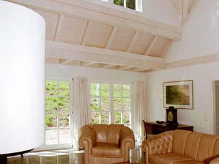 Blockhaus Högerich D208 von Frammelsberger R. Ingenieur-Holzbau, Satteldach-Klassiker Innenansicht 1